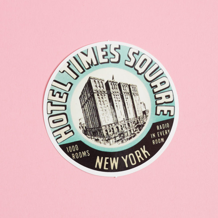 hotel times square sticker