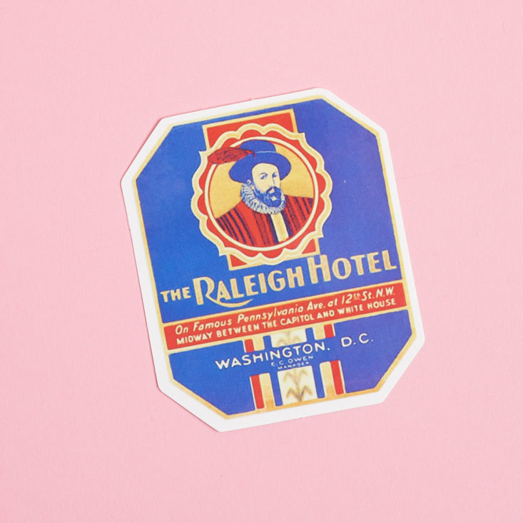 raleigh hotel sticker