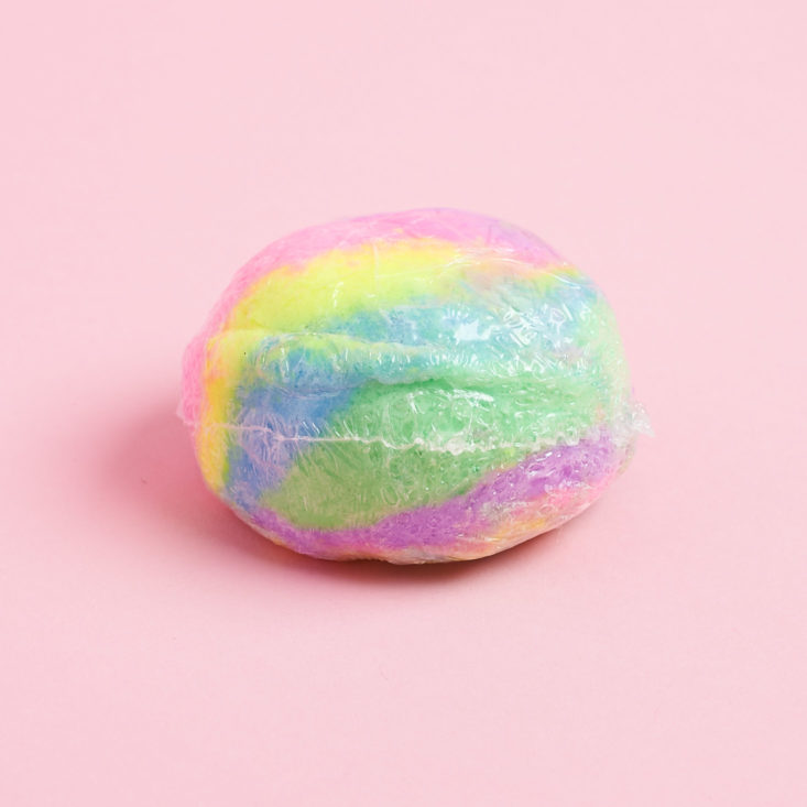 scented rainbow bath bomb