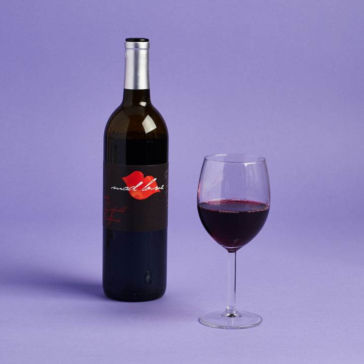red wine in glass