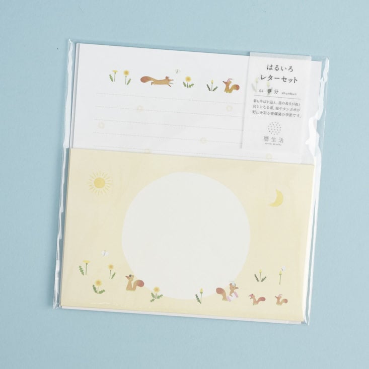 Shunbun Spring Letter Set in package