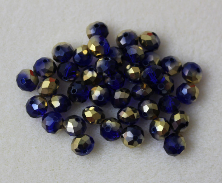 40 Pieces 8 x 5 mm Half-Metallic Chinese Crystal Rondelle Beads