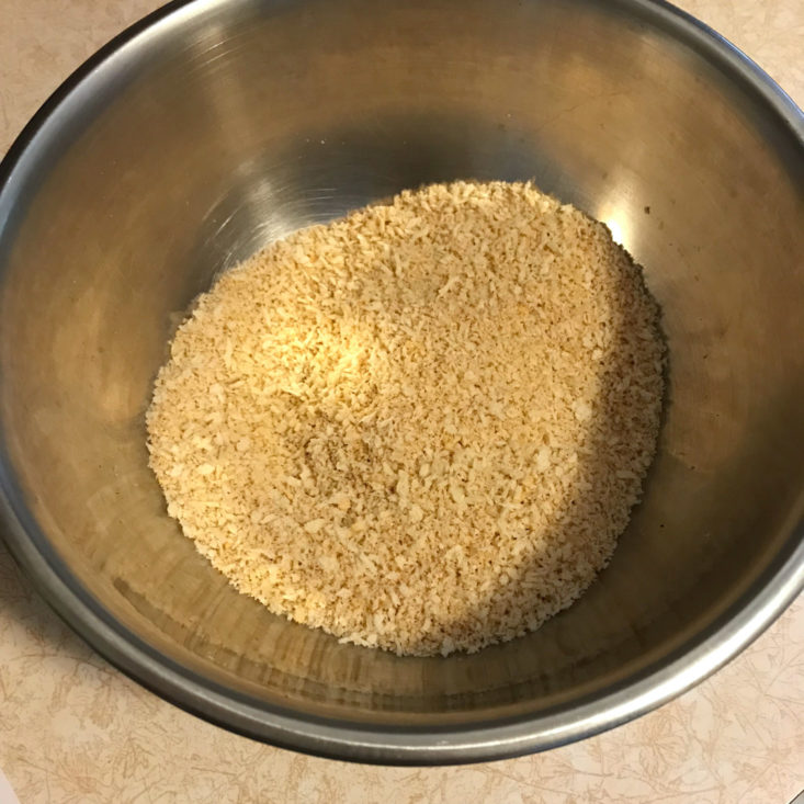 breadcrumbs in bowl