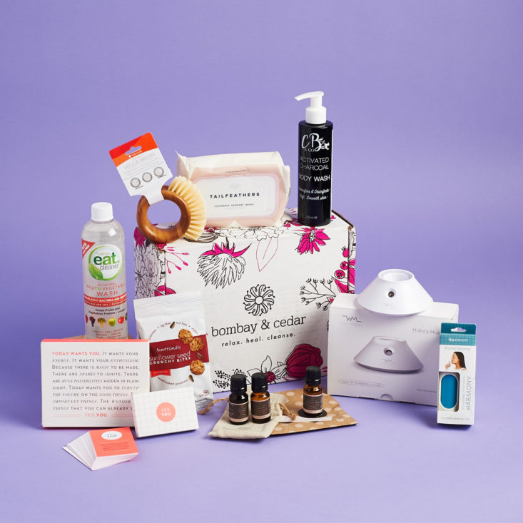 bombay and cedar april 2018 box all items