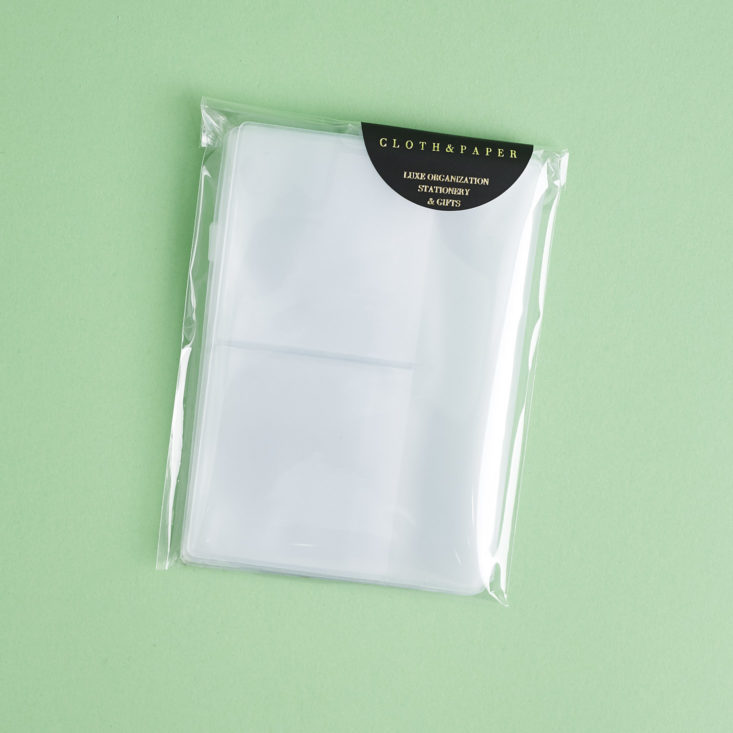 clear business card sleeves/pockets