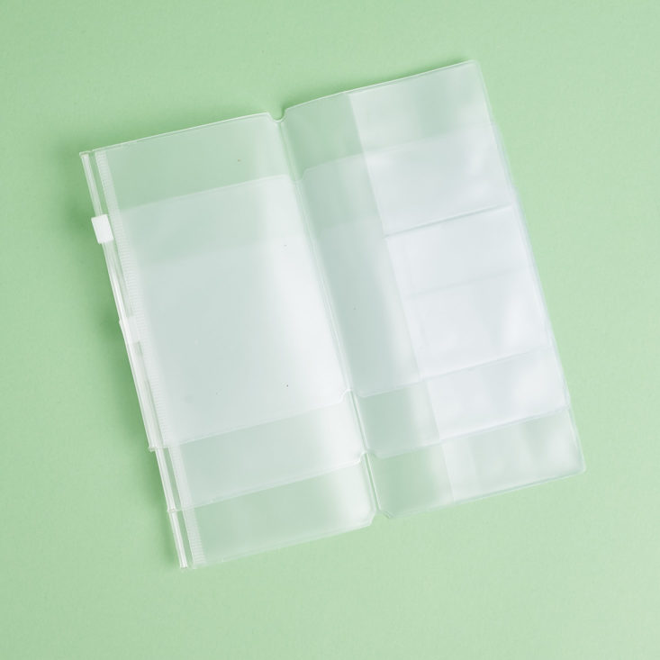 3 clear pocket/business card holders