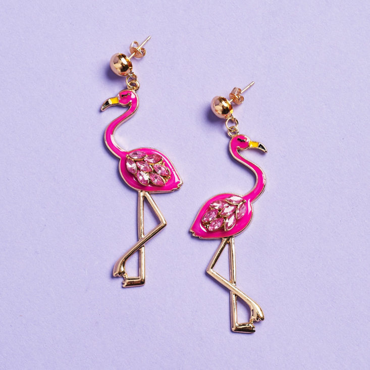 Earfleek premier tier silly and fun flamingo earrings
