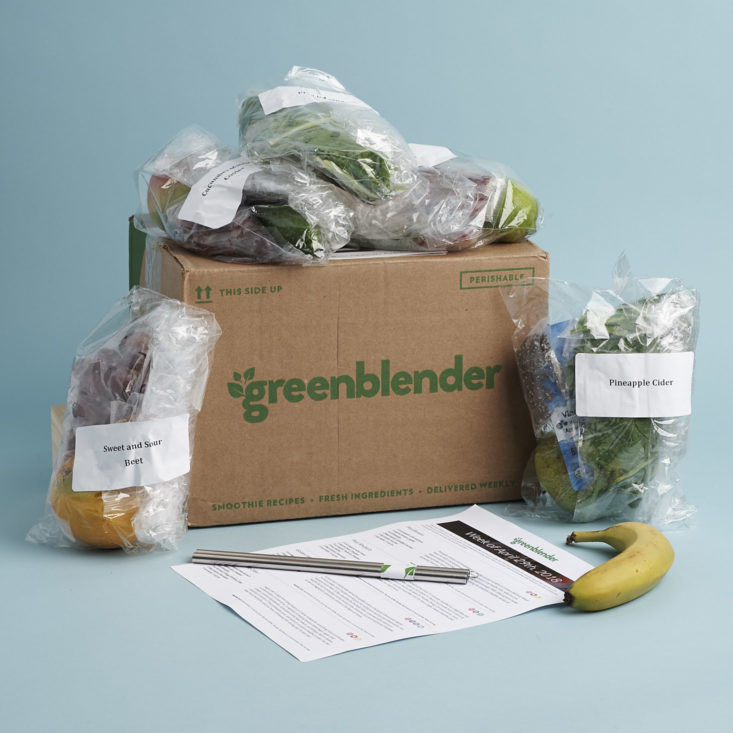 greenblender ingredients and smoothie recipes