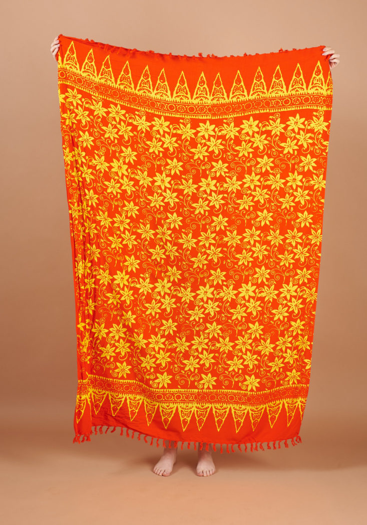 Global Groove Sarong being held up