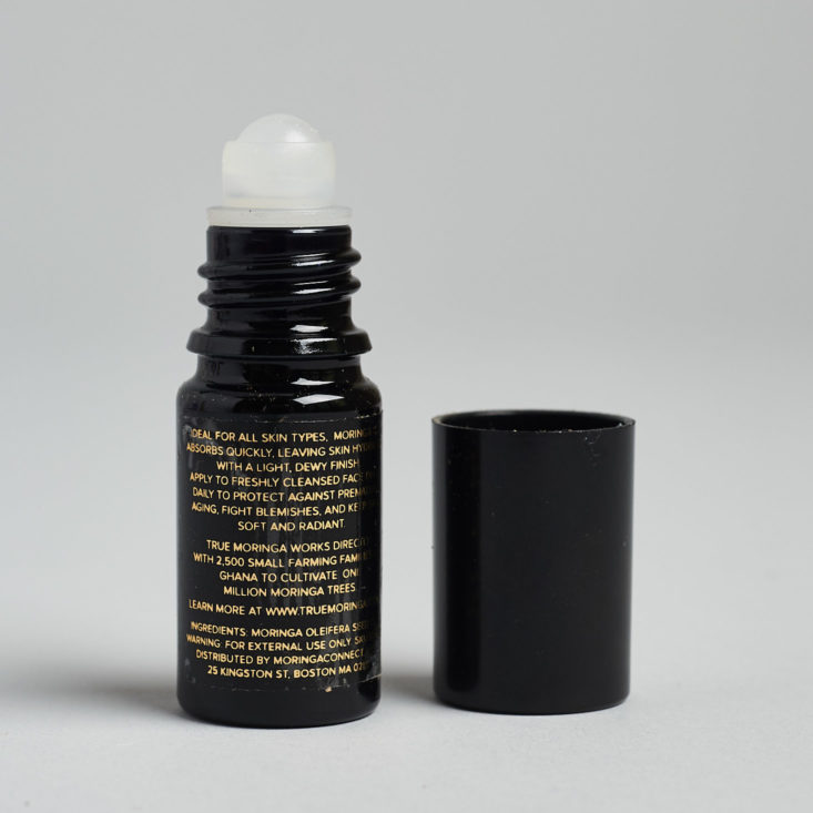oil rollerball with lid off