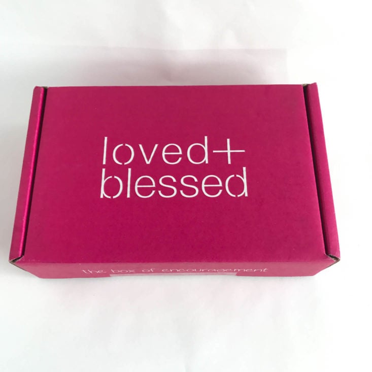 closed Loved + Blessed box