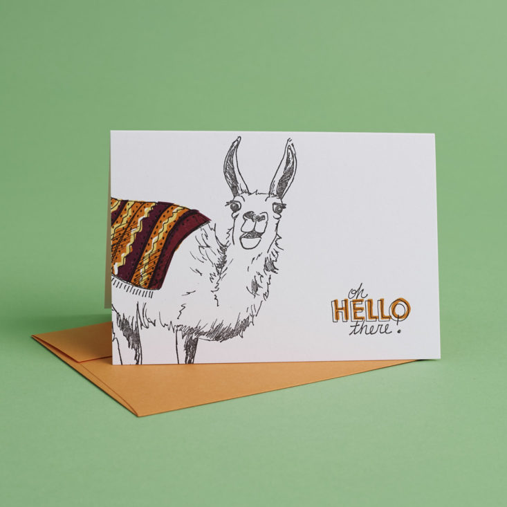 Oh Hello There Llama Card