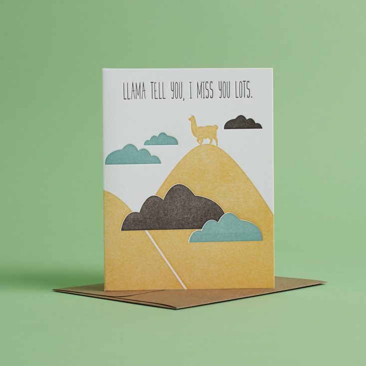 Llama Tell you Card