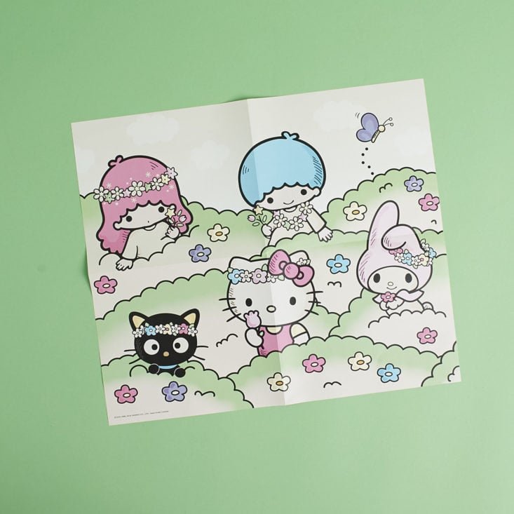 sanrio small gift crate spring box poster