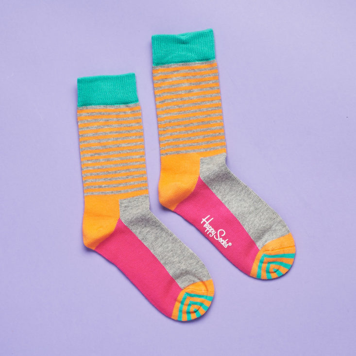 Colorblocked and striped socks from Happy Socks