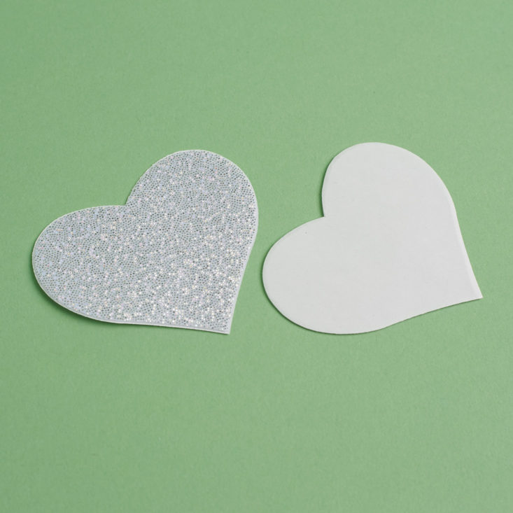 front and back of Pastease Glitter Heart Pasties