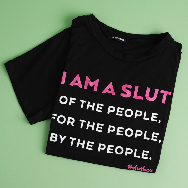 We the Sluts T-Shirt by Fashion Nova, folded