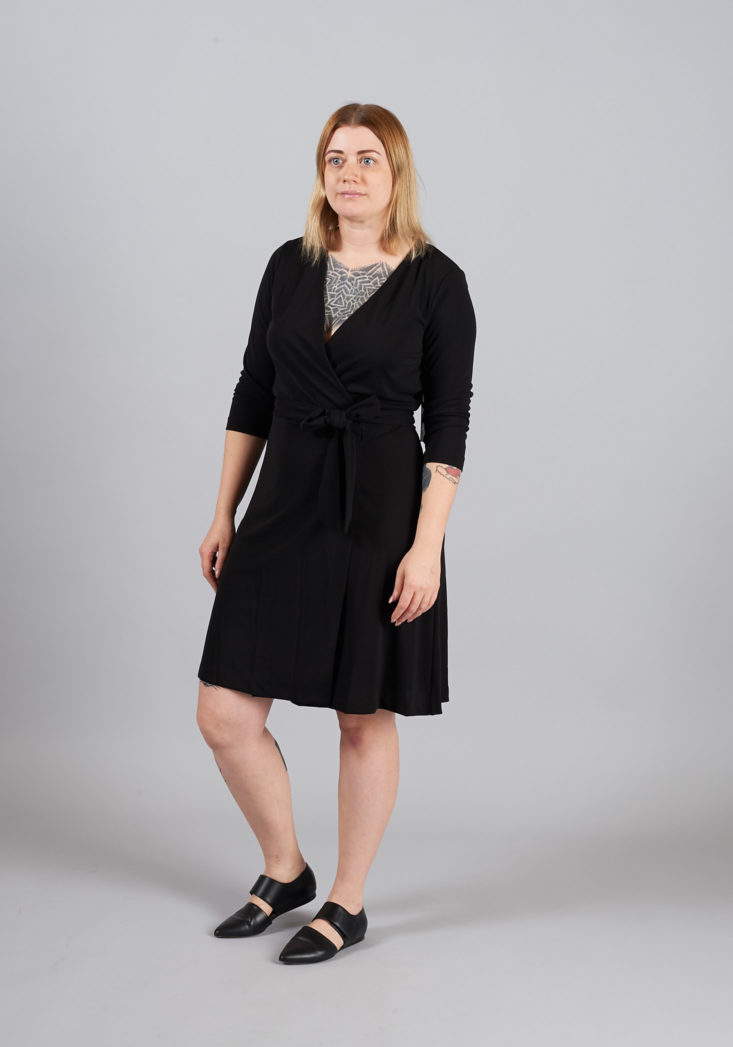 Vince Camuto Jersey Wrap Dress in Black