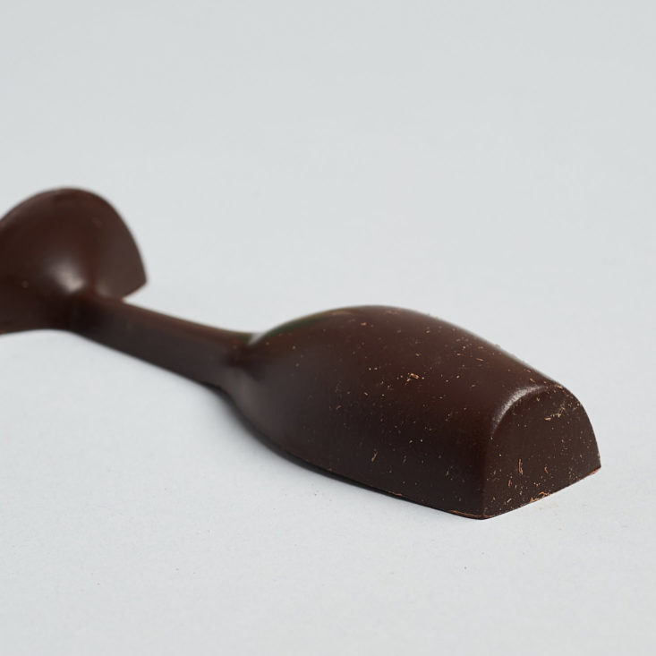 vine oh! wine glass chocolate on its side