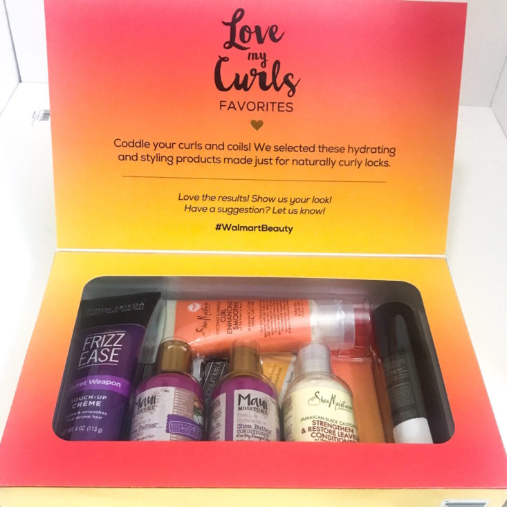 Walmart Love Your Curls May 2018 open box
