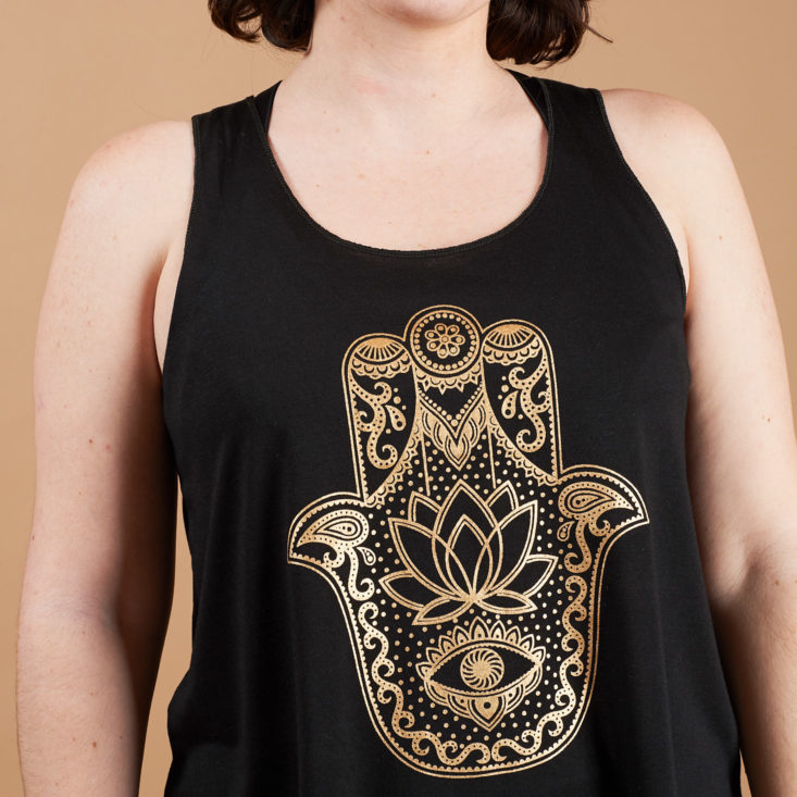 yoga club gold hand tank