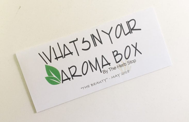 aroma box by herb stop the beauty may 2018 booklet