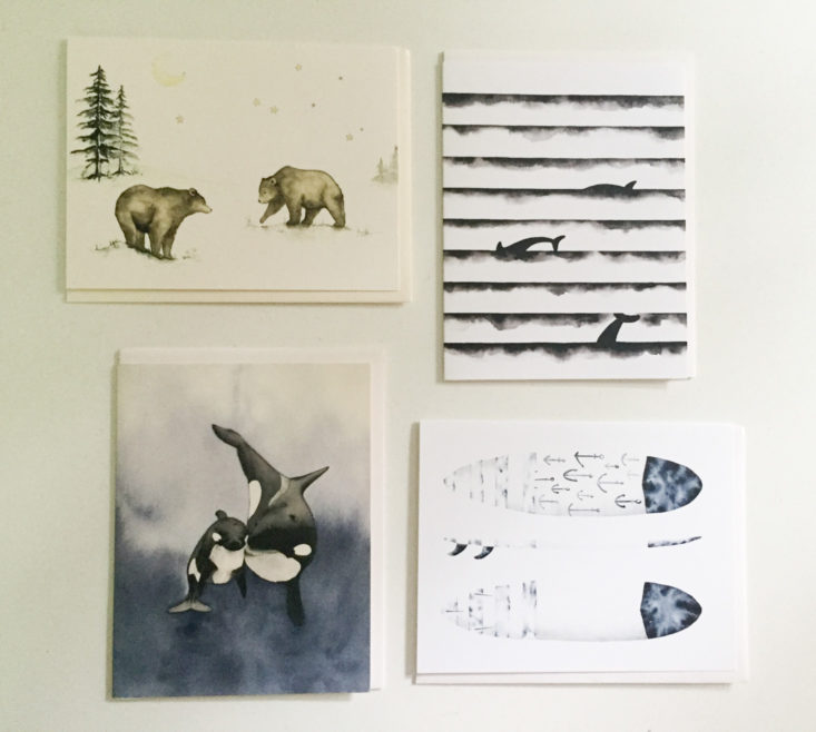 Four Greeting Card Collection by Saltwater & Feathers