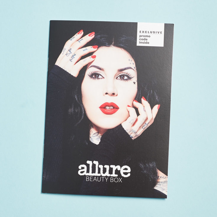 info booklet Allure x Kat Von D