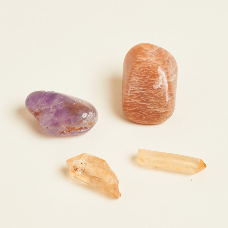 gaia collective moon box crystals in bag