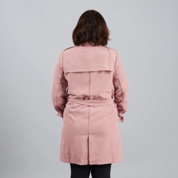 golden tote pink belted trench