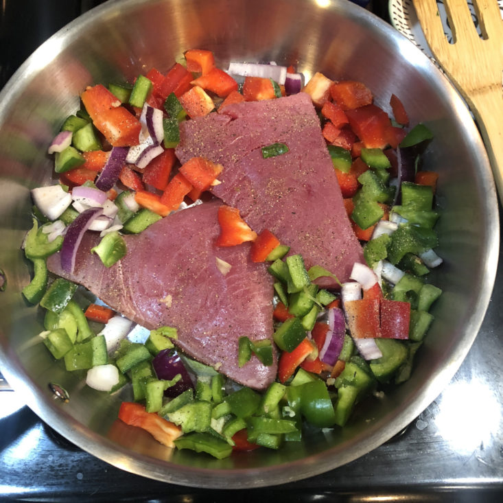 Green Chef Keto April 2018 - Tuna Process 1