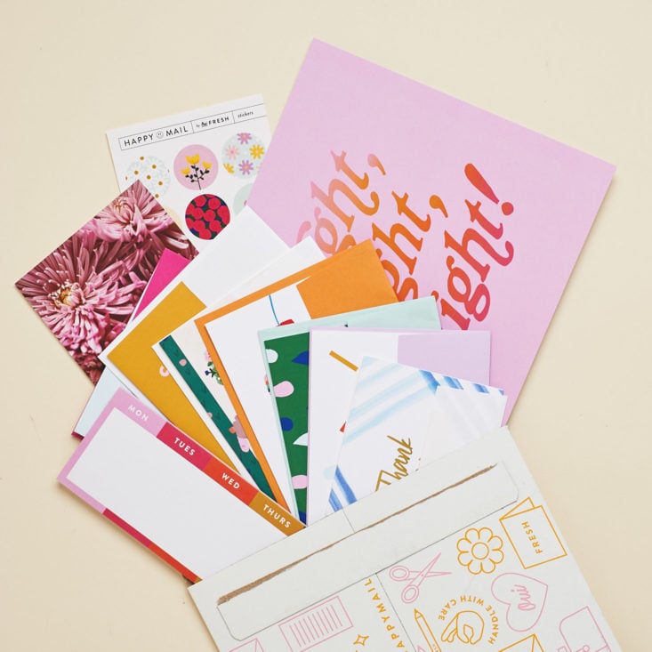 Happy Mail by Oui Fresh mailer with cards popping out