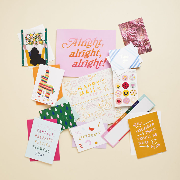contents of Happy Mail by Oui Fresh