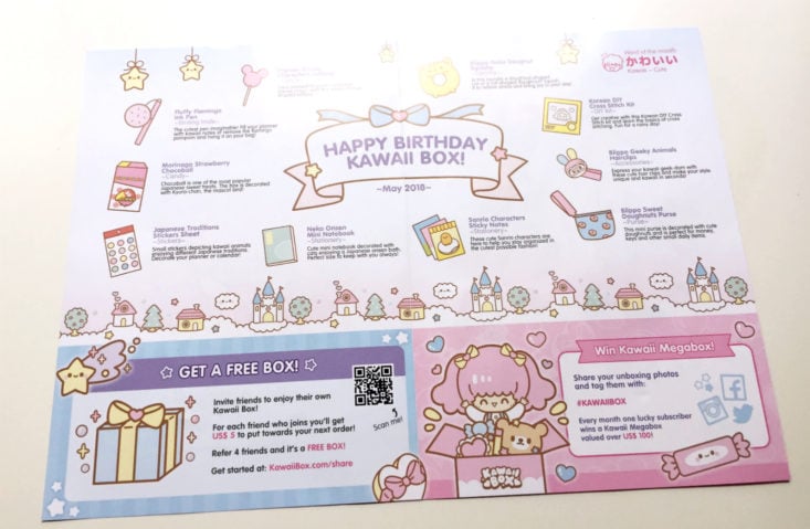 Kawaii Box May 2018 Card middle