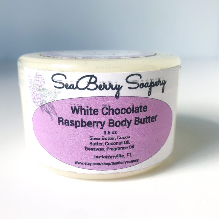 Sea Berry Soapery White Chocolate Raspberry Body Butter, 3.5 oz 