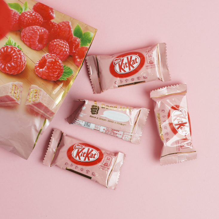 KitKat Raspberry with minis pouring out