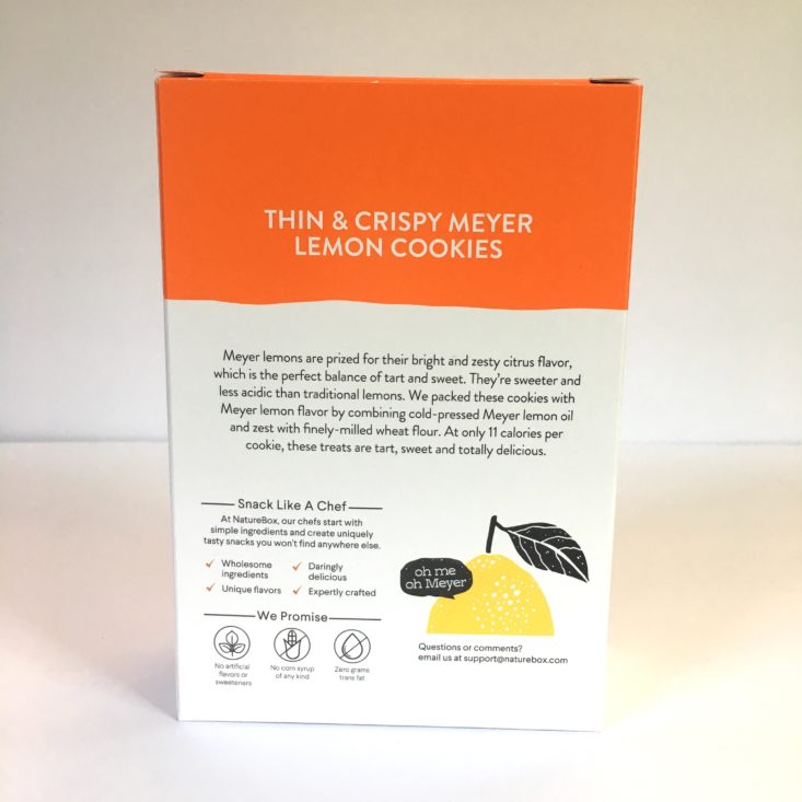 Naturebox June 2018 Crispy Lemon Cookies