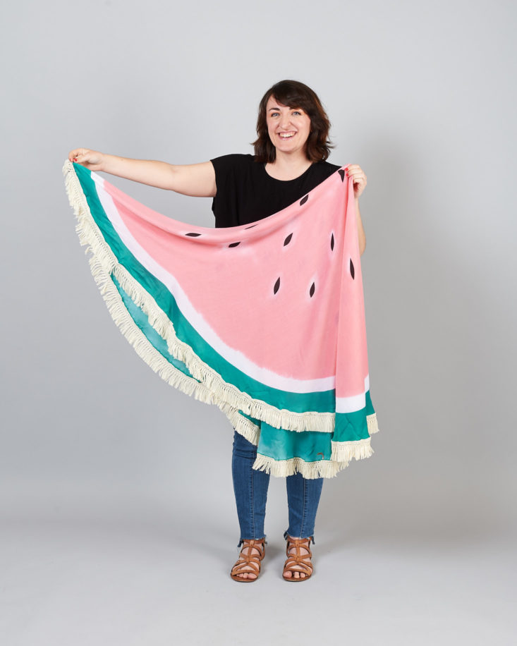 quirky crate round watermelon blanket
