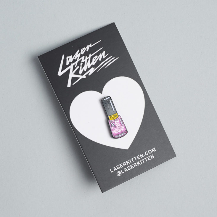 quirky crate nail polish pin