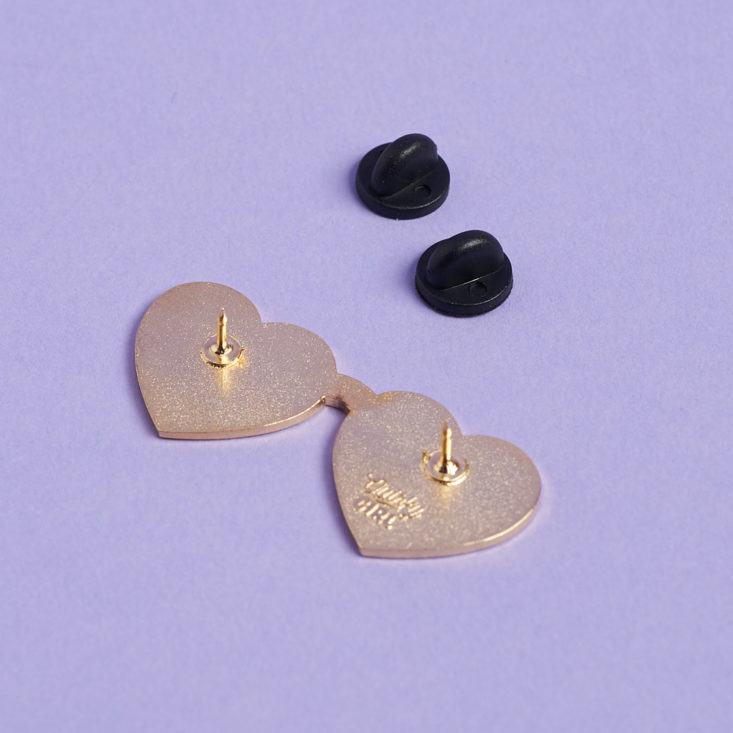 quirky post enamel pin
