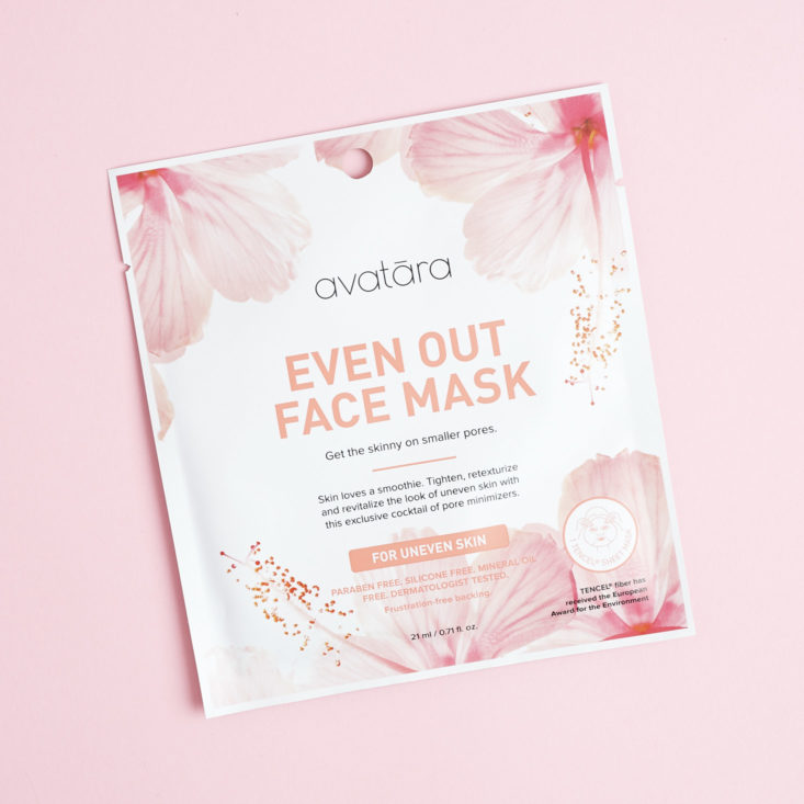 avatara even out face mask