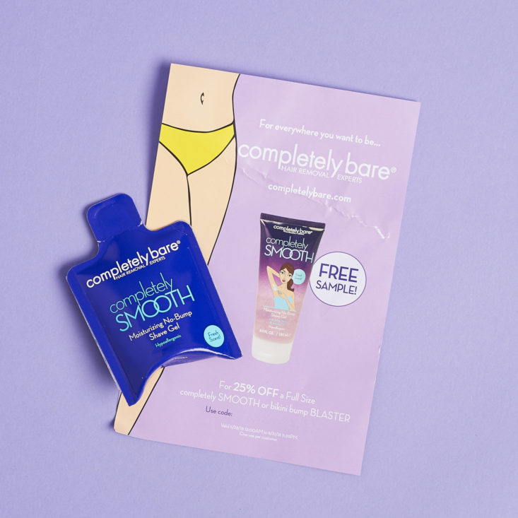 shoedazzle bikini line lotion sample