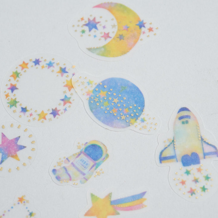 stickii club space die cut stickers