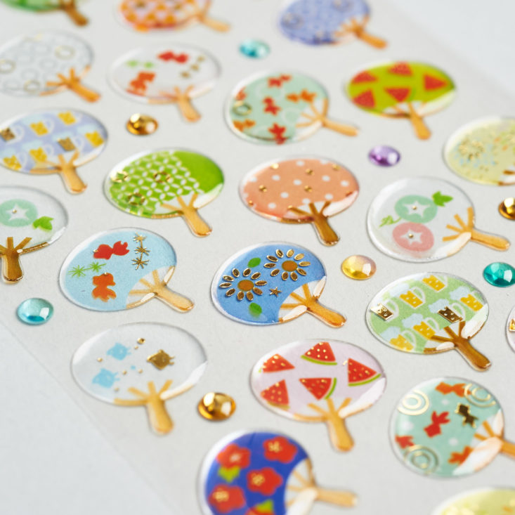 stickii june trees clear stickers