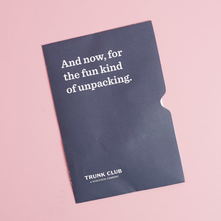Trunk Club Paperwork