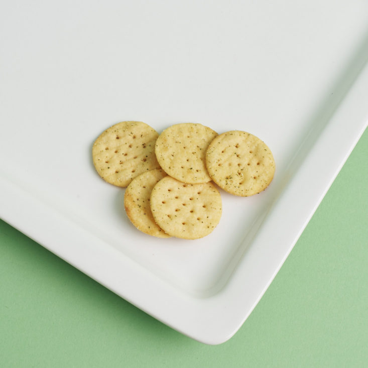 Ulker Krispi Spiced Crackers on a plate
