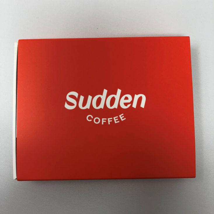 closed Sudden Coffee box