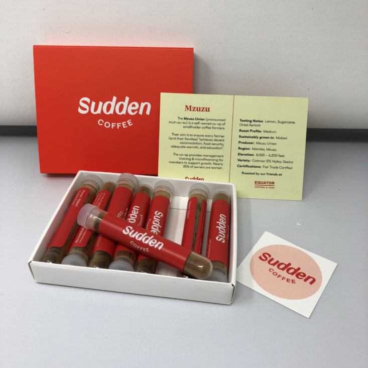 Sudden Coffee July 2018 review