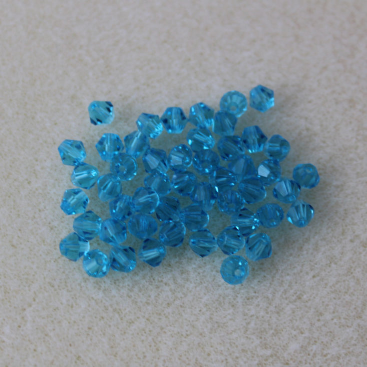 50 Pieces 4mm Chinese Crystal Bicone in Light Turquoise