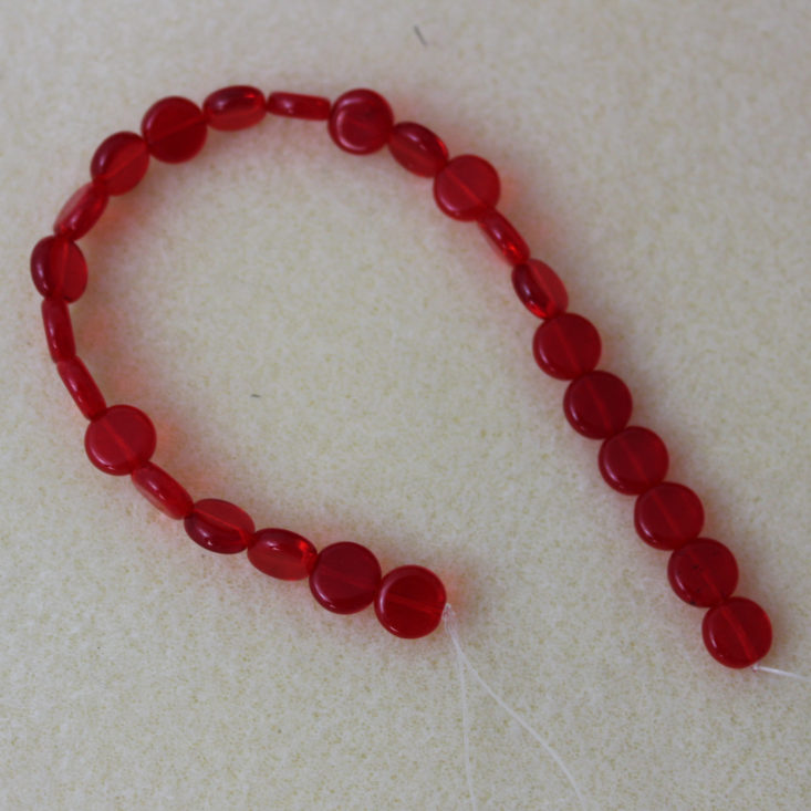 3 x 8 mm Siam Ruby Dime Beads (Czech glass, 25)